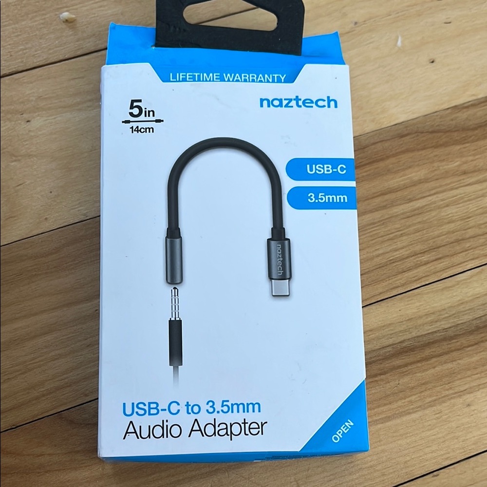 Naztech USB-C to 3.5mm Audio Adapter